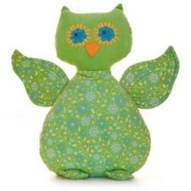 Lily and George Owl Cushion